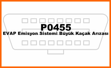 P0455 - EVAP Emisyon Sistemi Büyük Kaçak Arızası