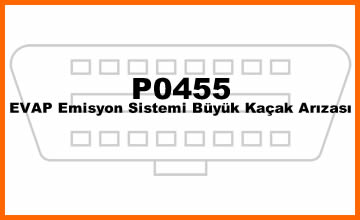 P0455 – EVAP Emisyon Sistemi Büyük Kaçak Arızası: Sebepleri, Belirtileri ve Çözümleri