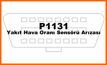 P1131 – Yakıt Hava Oranı Sensörü Arızası: Sebepleri, Belirtileri ve Çözümleri