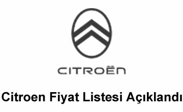 Citroen Fiyat Listesi Açıklandı