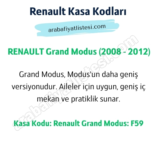 renault grand modus kasa kodlari renault grand modus kasa kodlari